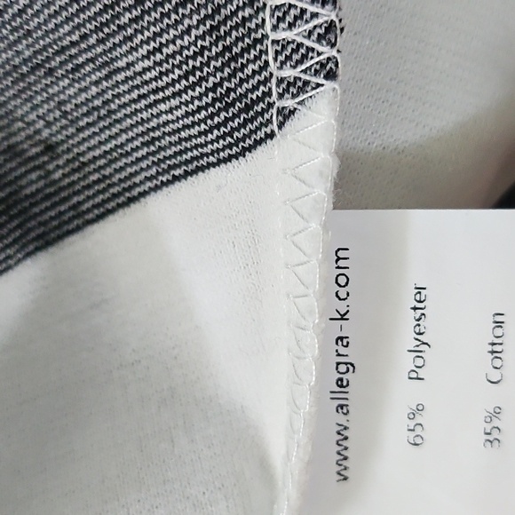 Agnes Orinda Black and White Striped Peplum Blouse - Picture 14 of 16